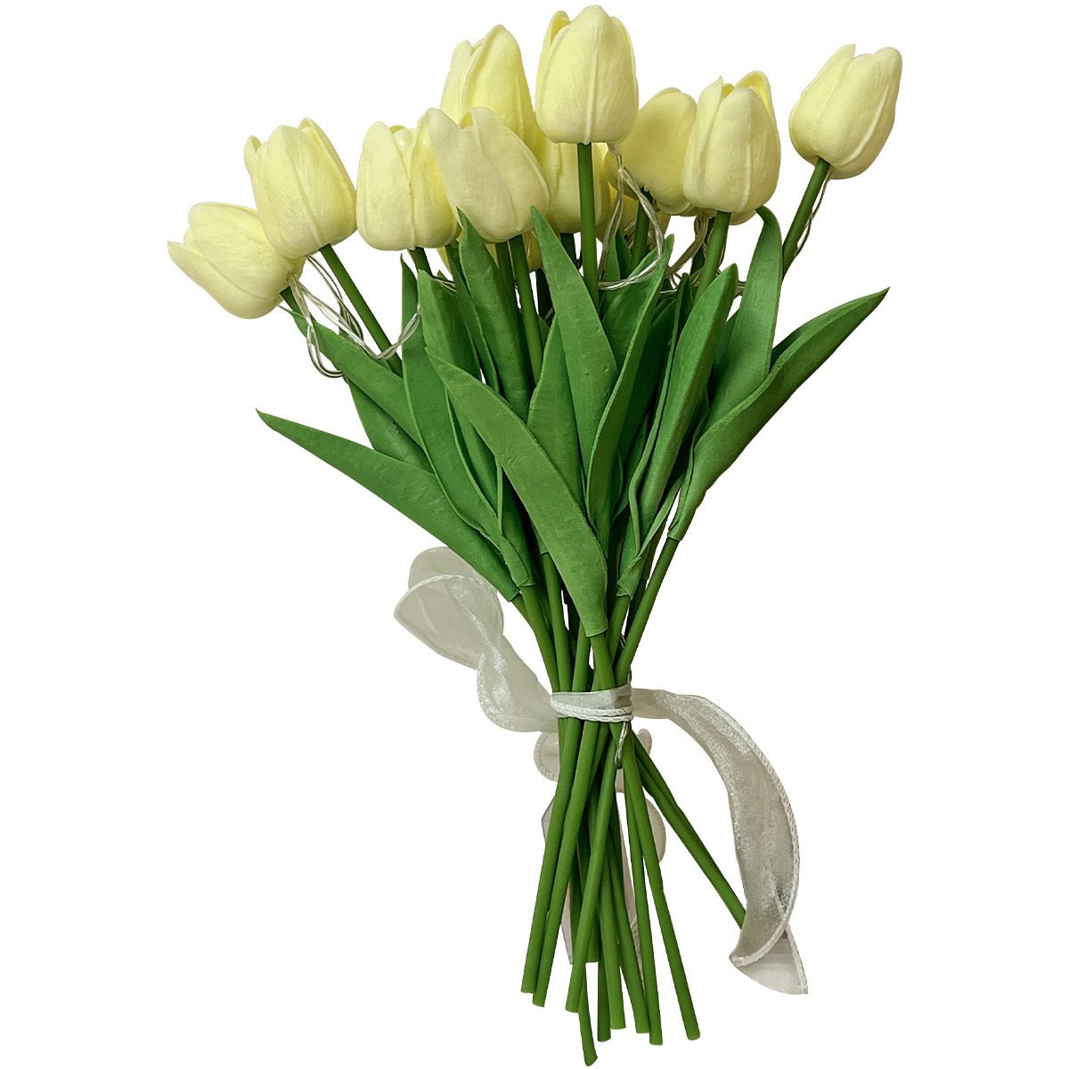 DIY Artificial Tulip Night Light – Creative Handcrafted Flower Lamp, Ambient Light, Gift for Holidays - 图片 5