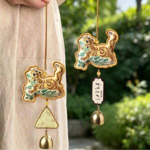 端午虎镇五毒香囊挂件 手工艾草香包 传统民俗刺绣挂饰 节日安康