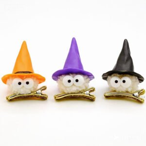 New Halloween Mini Elf Hat Hair Clips - Wizard Hat Decorative Clips for Festive Headwear & Props