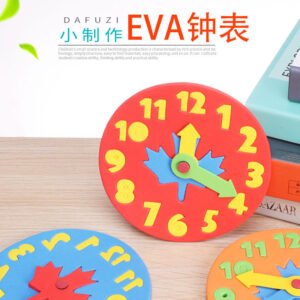Kids DIY Science Experiment Clock Kit - Educational STEM Craft Toy for Kindergarten Time Recognition