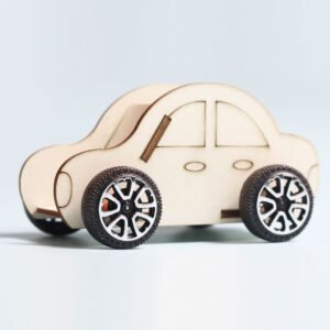 DIY Pull-String Wooden Car Kit - Kids Educational STEM Science Experiment Toy for School & Kindergarten