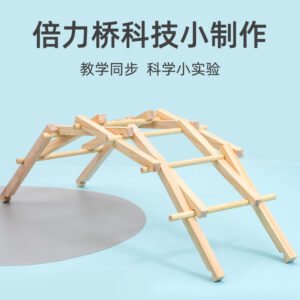 Wooden Self-Supporting Bridge DIY Science Experiment Assembly Model Kit Educational Toy for Kids
